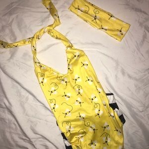 Bumble bee romper